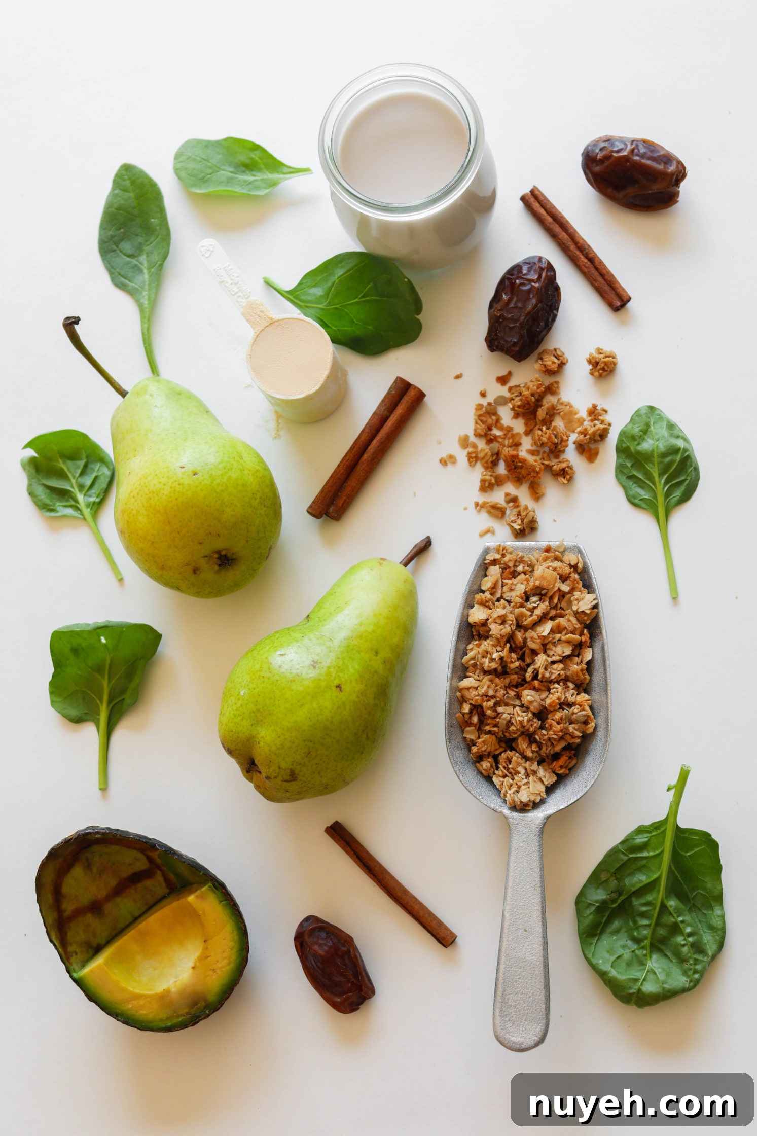 Spiced Green Pear Protein Shake Ingredients