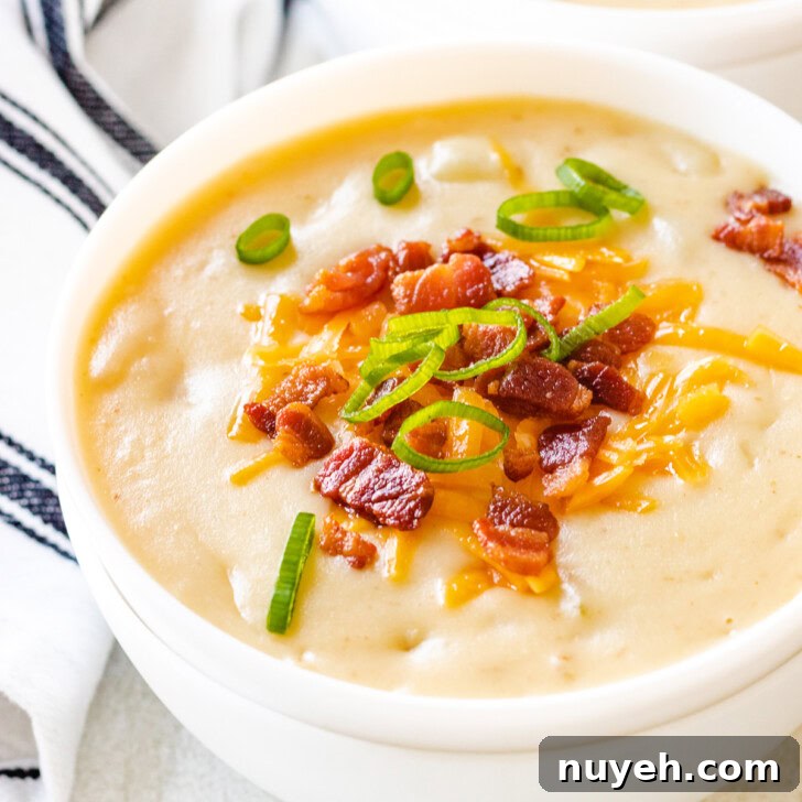 Cheesy potato soup