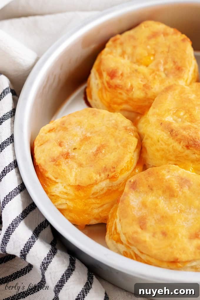 Jalapeno cheddar biscuits in a pan.