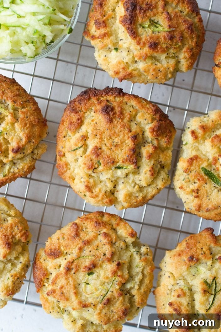 Zucchini, Lemon, Poppy Seed Muffins