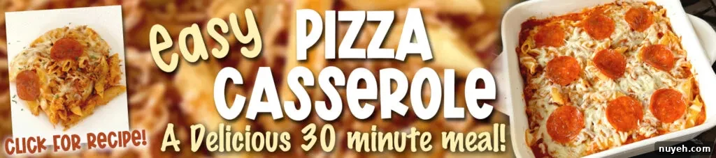 pizza casserole banner ad