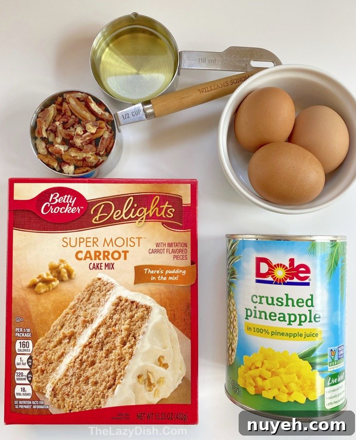 Carrot Cake Mix Muffins