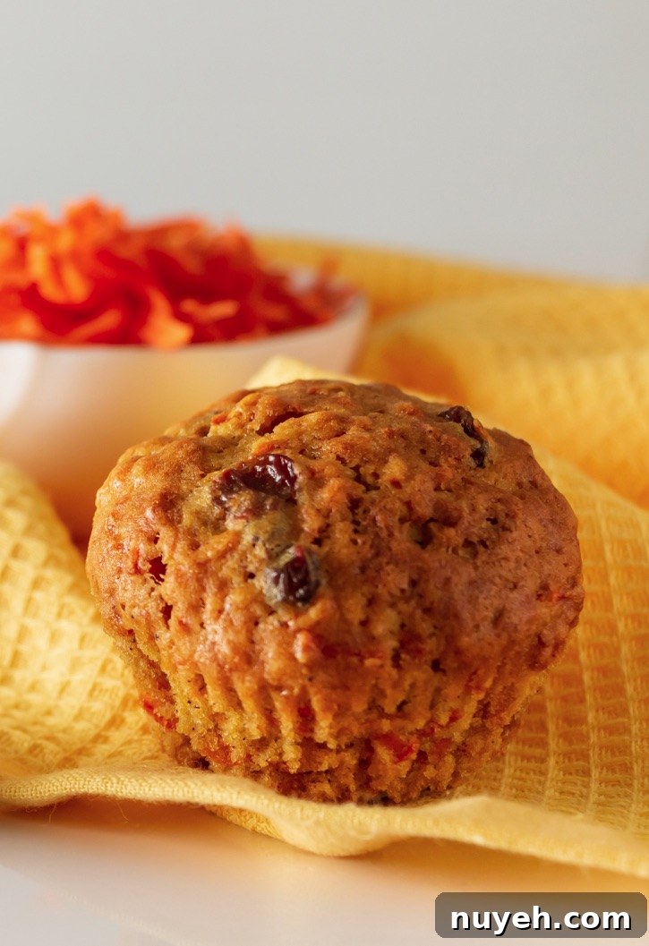 Carrot Cake Muffins made with a box of carrot cake mix
