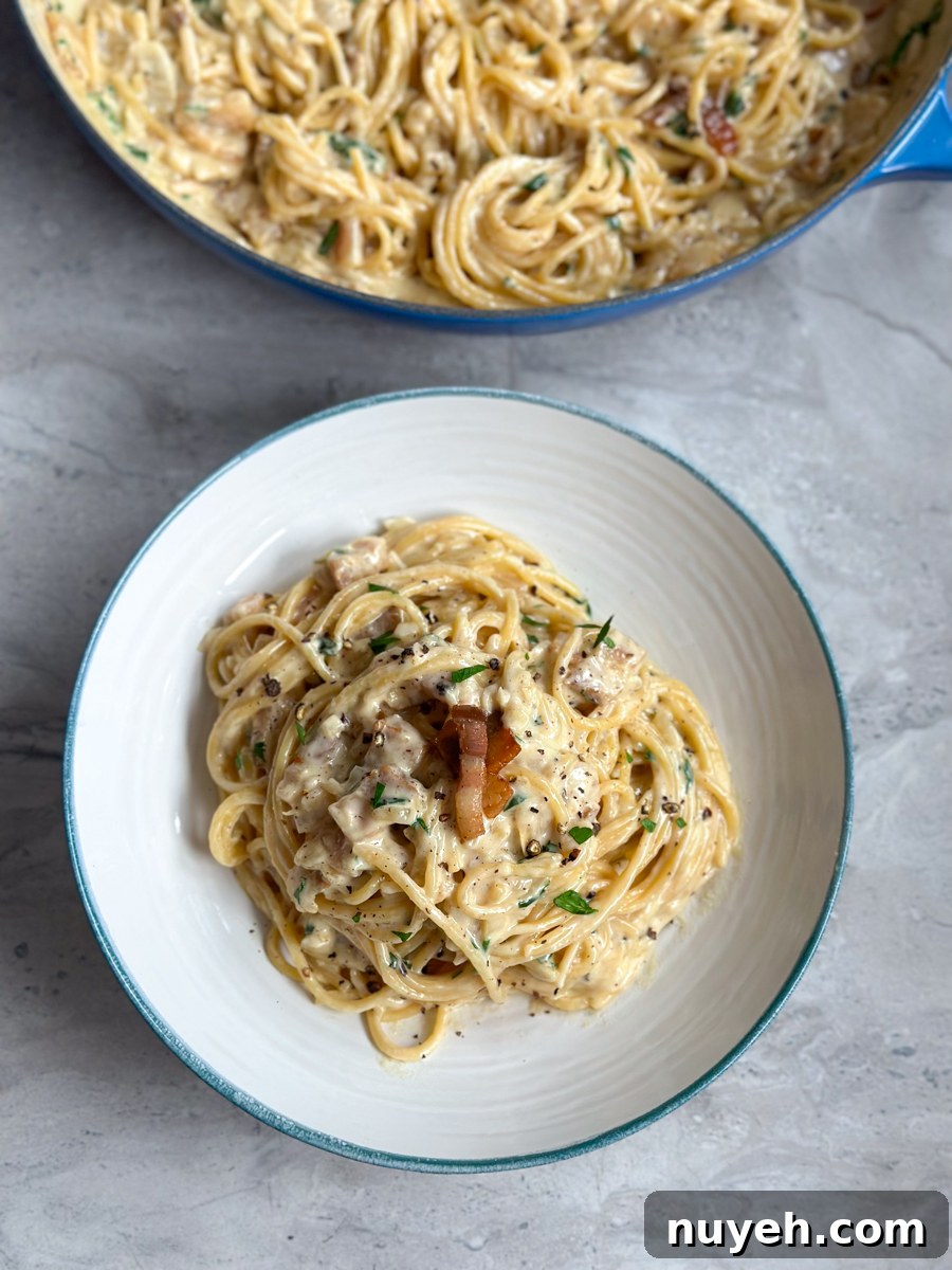 Classic Creamy Carbonara Recipe with Pancetta 3 Easy Creamy Carbonara Recipe