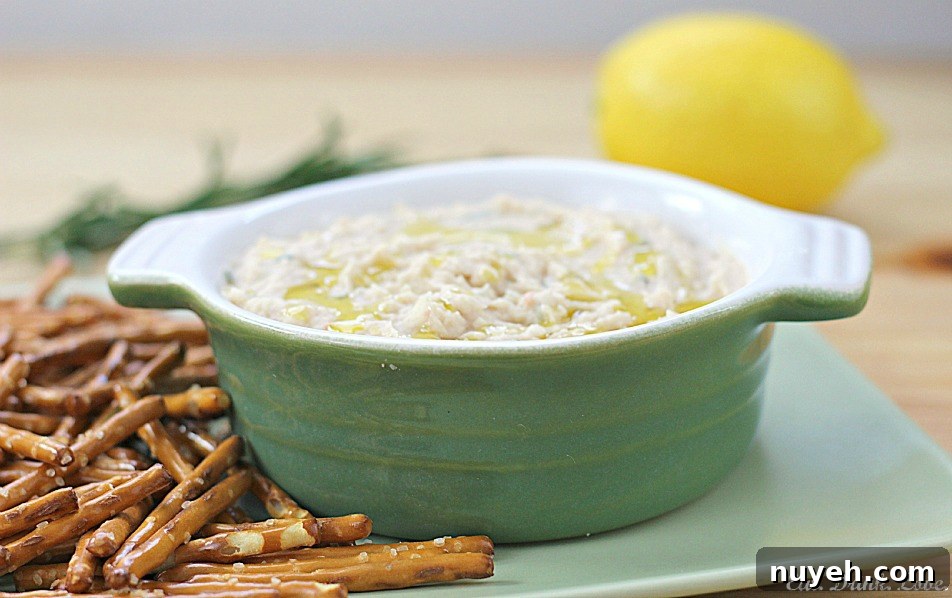 Creamy Lemon Rosemary White Bean Dip Recipe 3 Lemon Rosemary White Bean Dip