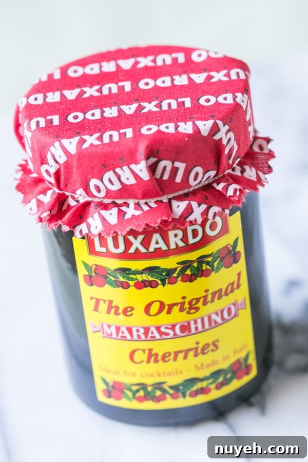 jar of maraschino cherries