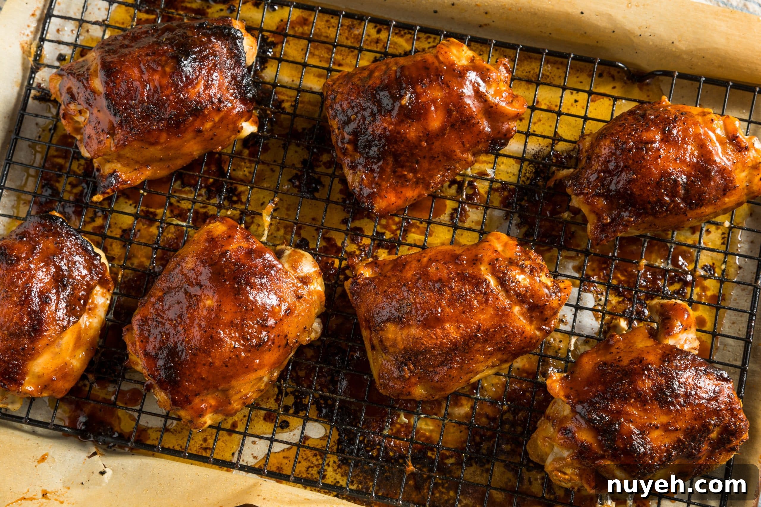 chicken thighs on Pit Boss