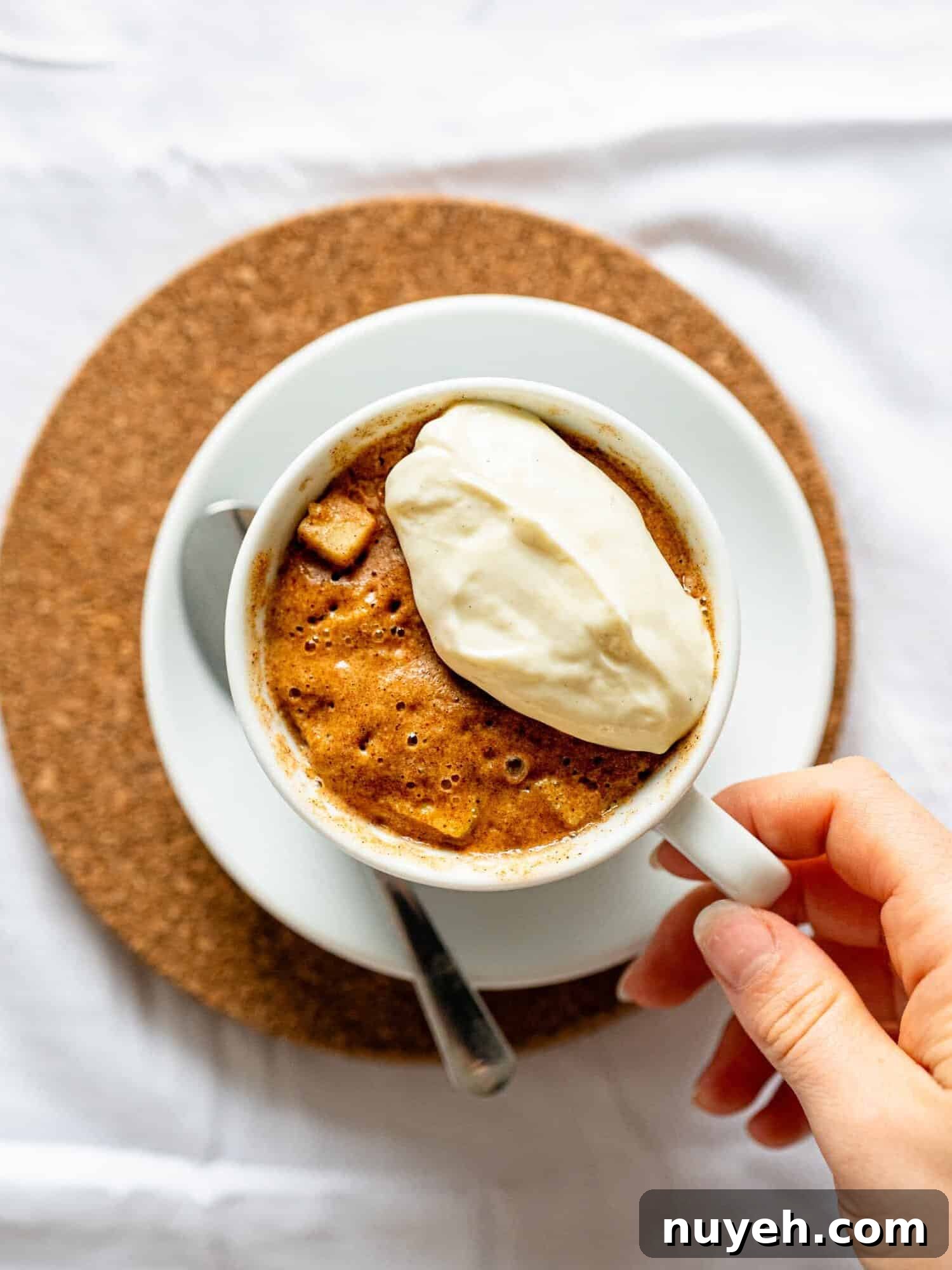 Apple mug Cake.