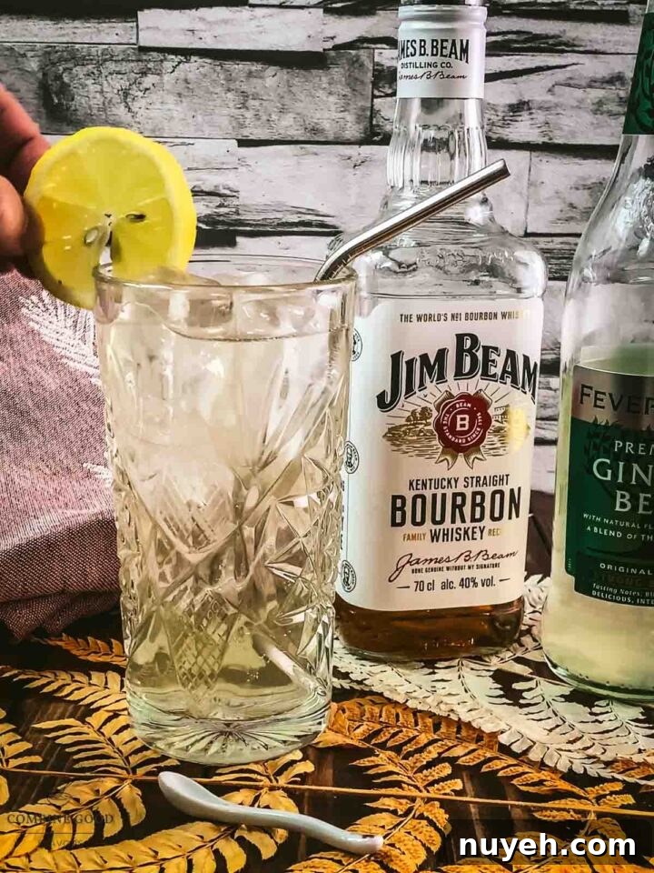 Garnish with a lemon slice.