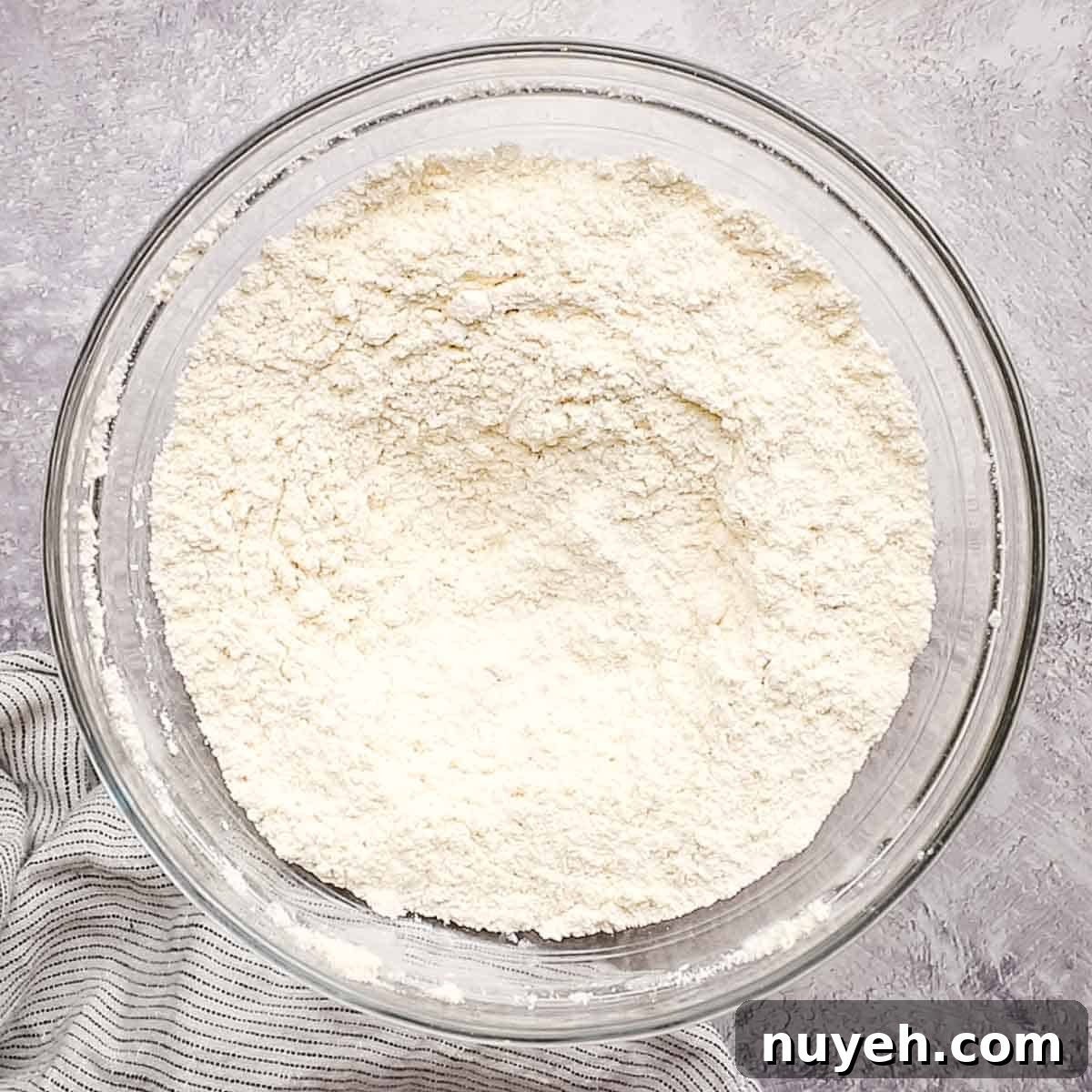 dry ingredients mixed together in a bowl