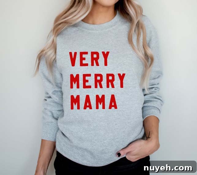 Christmas Shirts for Moms: Cute and Festive Holiday Tees 13 holiday sweatshirt