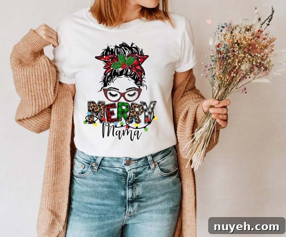 Christmas Shirts for Moms: Cute and Festive Holiday Tees 6 christmas sweatshirt for moms