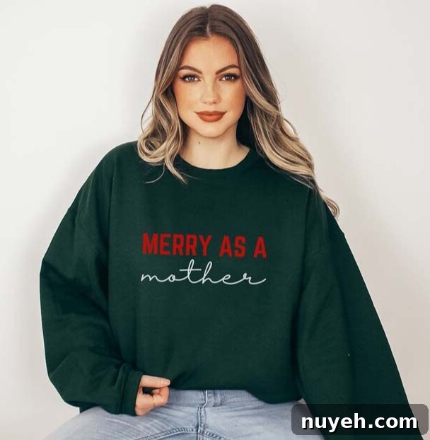 Christmas Shirts for Moms: Cute and Festive Holiday Tees 8 christmas mother shirt