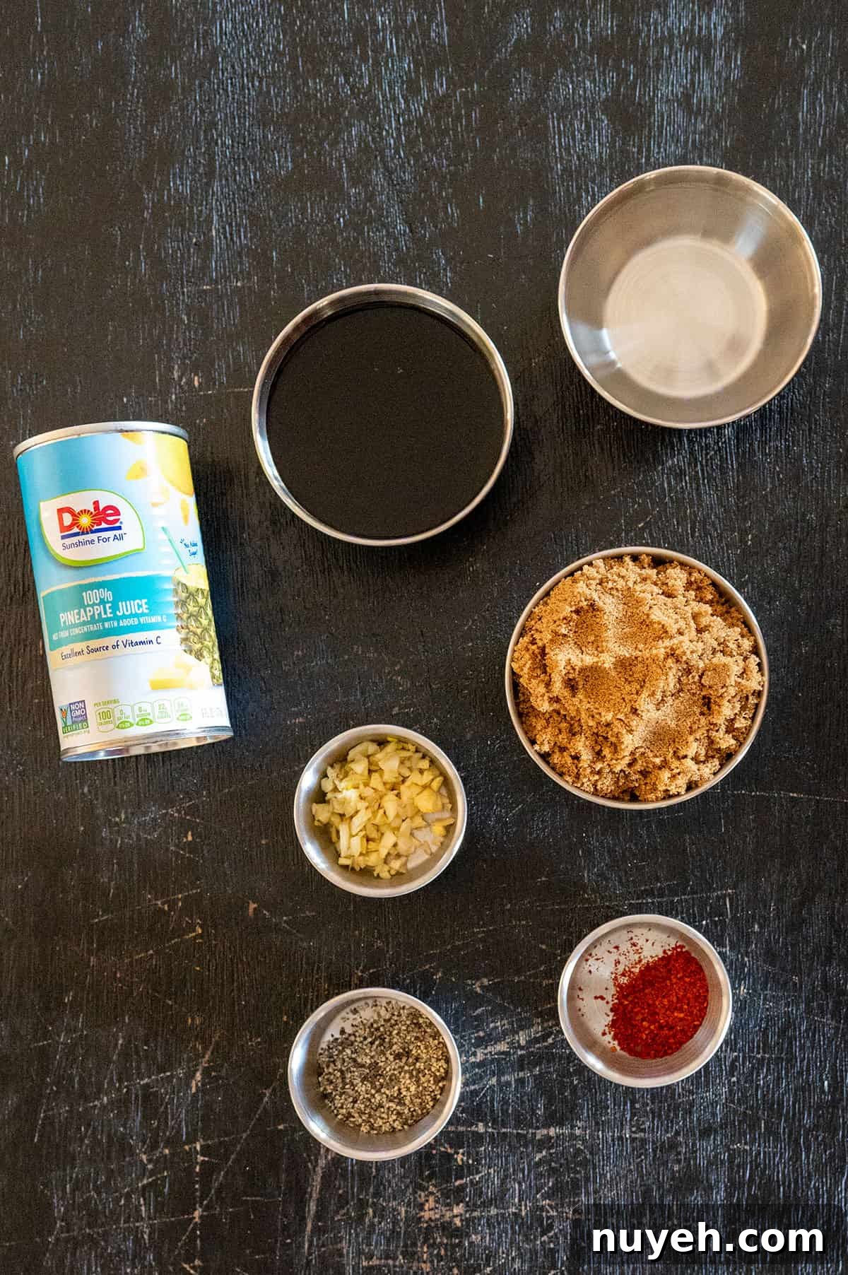 teriyaki ingredients.