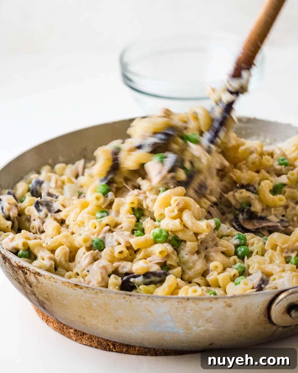 Creamy Tuna Noodle Casserole with Crispy Crumbs 8 Stir in the pasta.