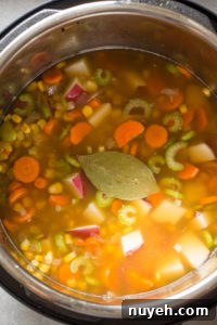 corn chowder ingredients in instant pot