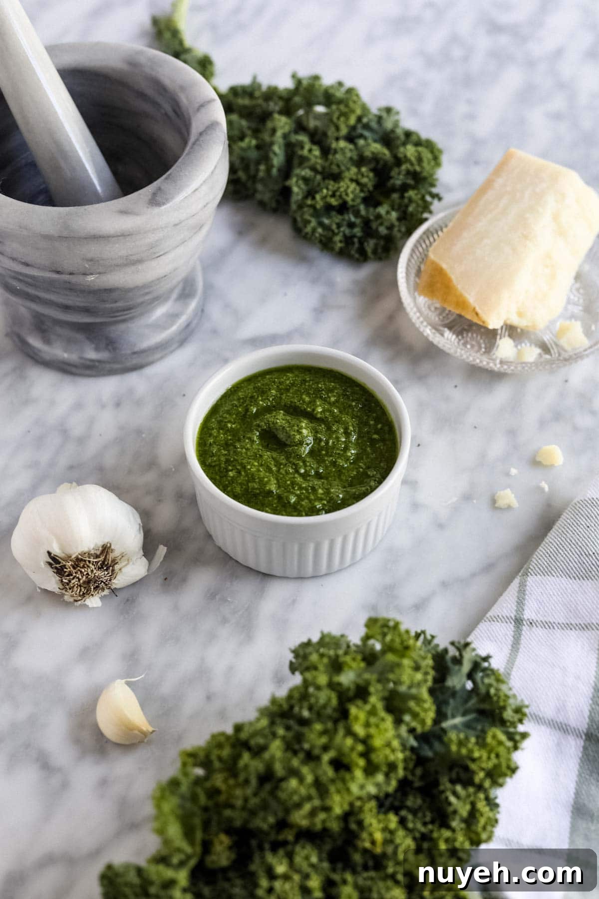 Kale Walnut Pesto in ramuken