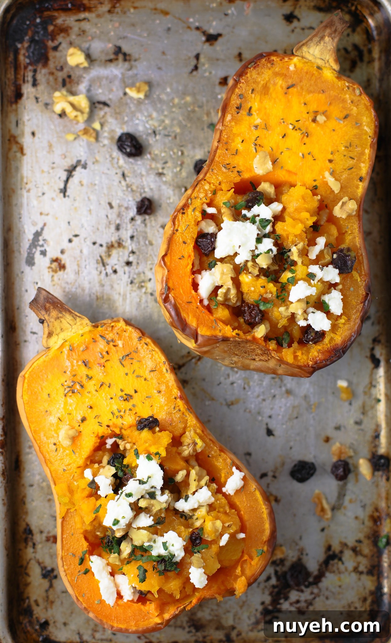 Roasted Butternut Squash Stuffed with Savory Filling Recipe 2 Roasted butternut squash