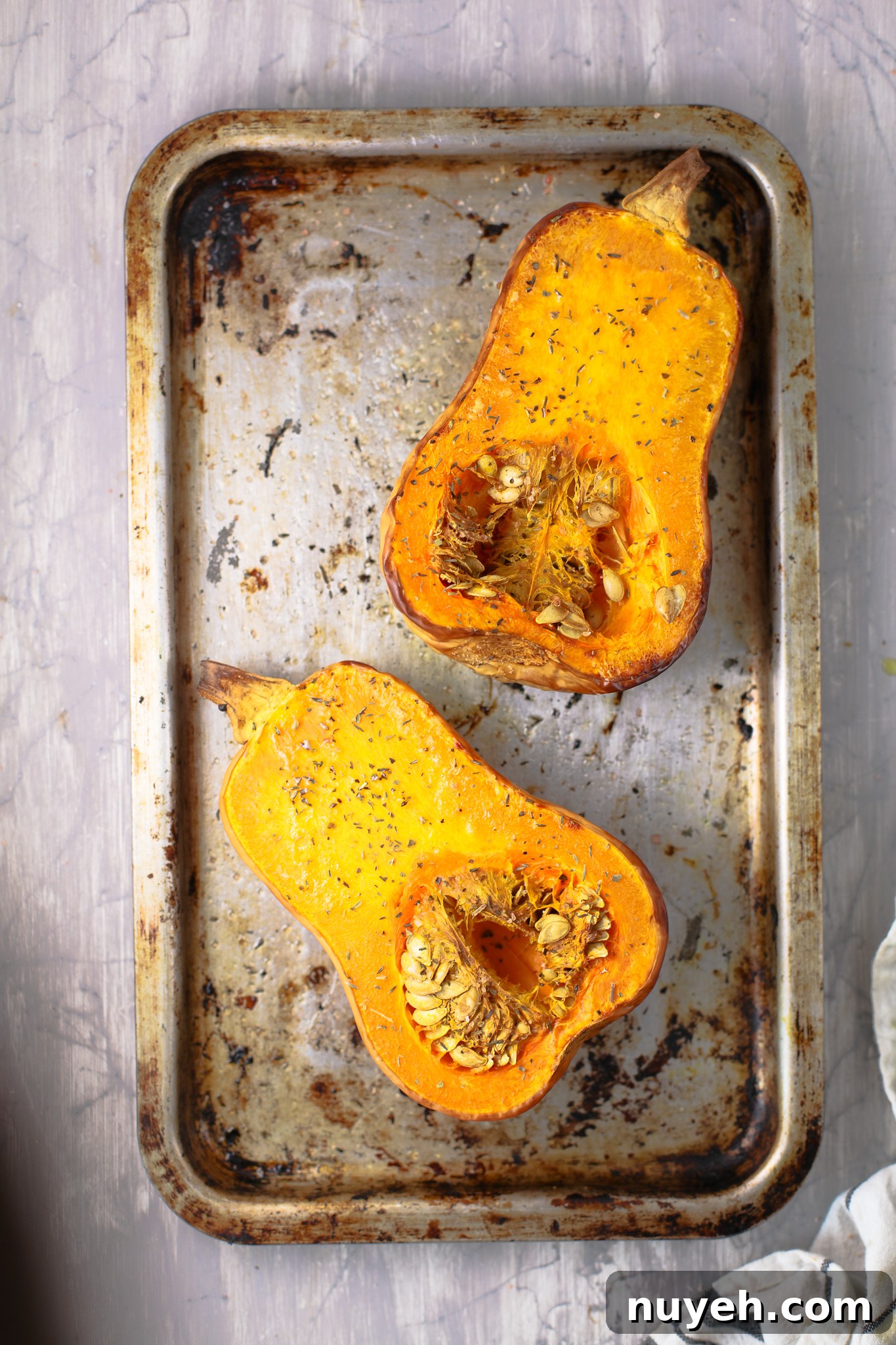 Roasted Butternut Squash Stuffed with Savory Filling Recipe 5 img 37915 6
