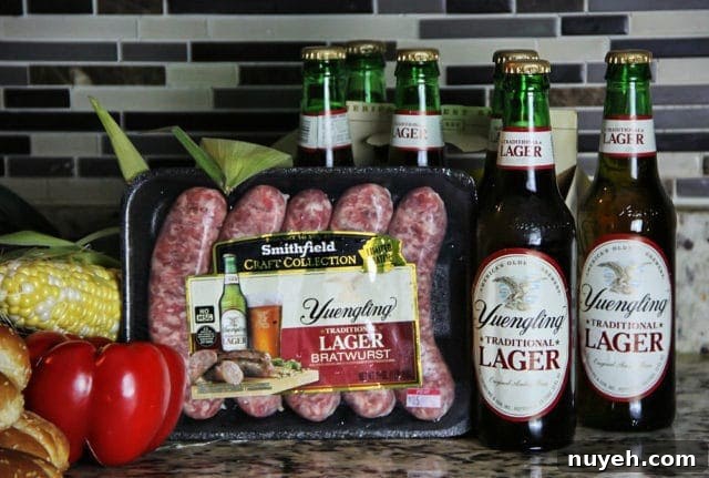 Craft Collection Yuengling Traditional Bratwurst and Sauerkraut Hoagie
