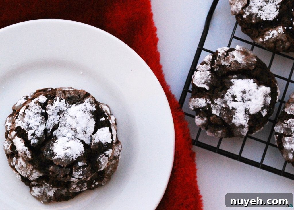 peppermint crinkle cookie horizontal
