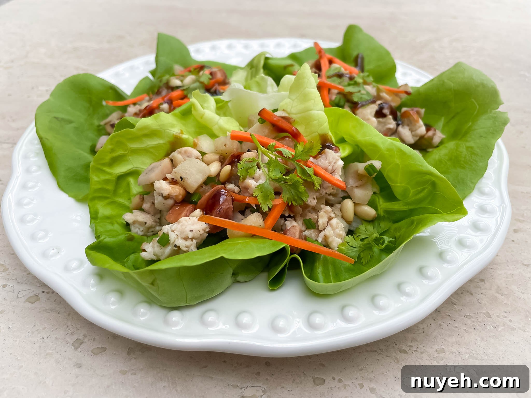 Close up of lettuce cups
