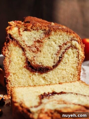 cinnamon swirl loaf cake