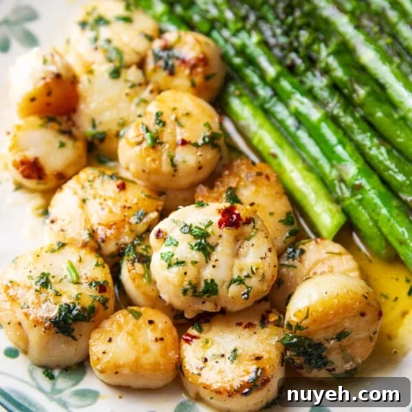 garlic butter pan seared scallops
