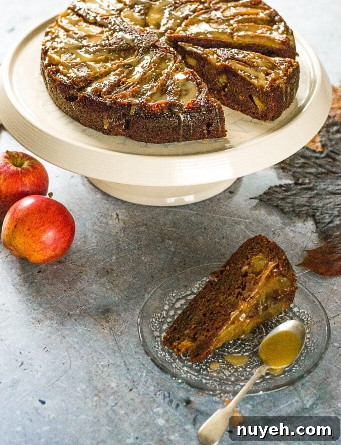 Vegan Sticky Toffee Apple Cake