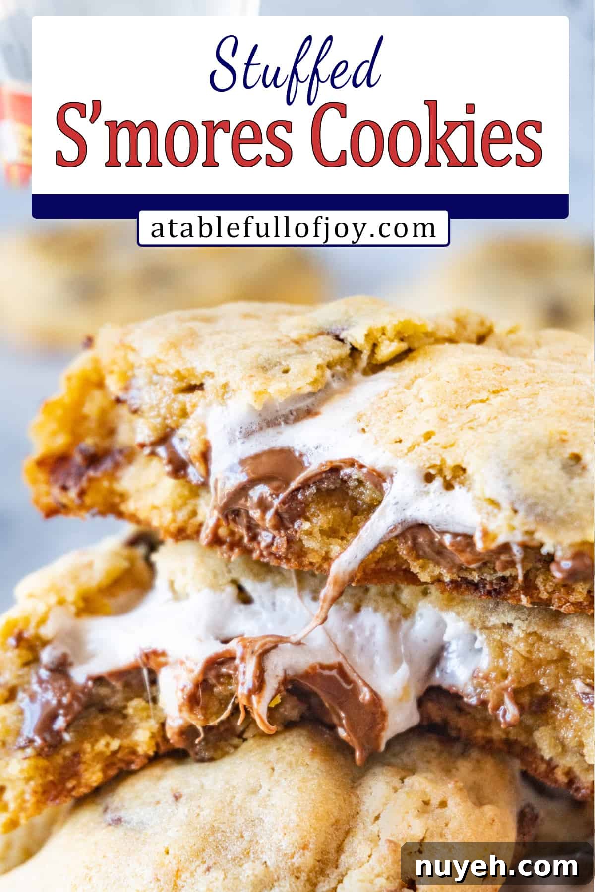 marshmallow stuffed cookies pinterest pin