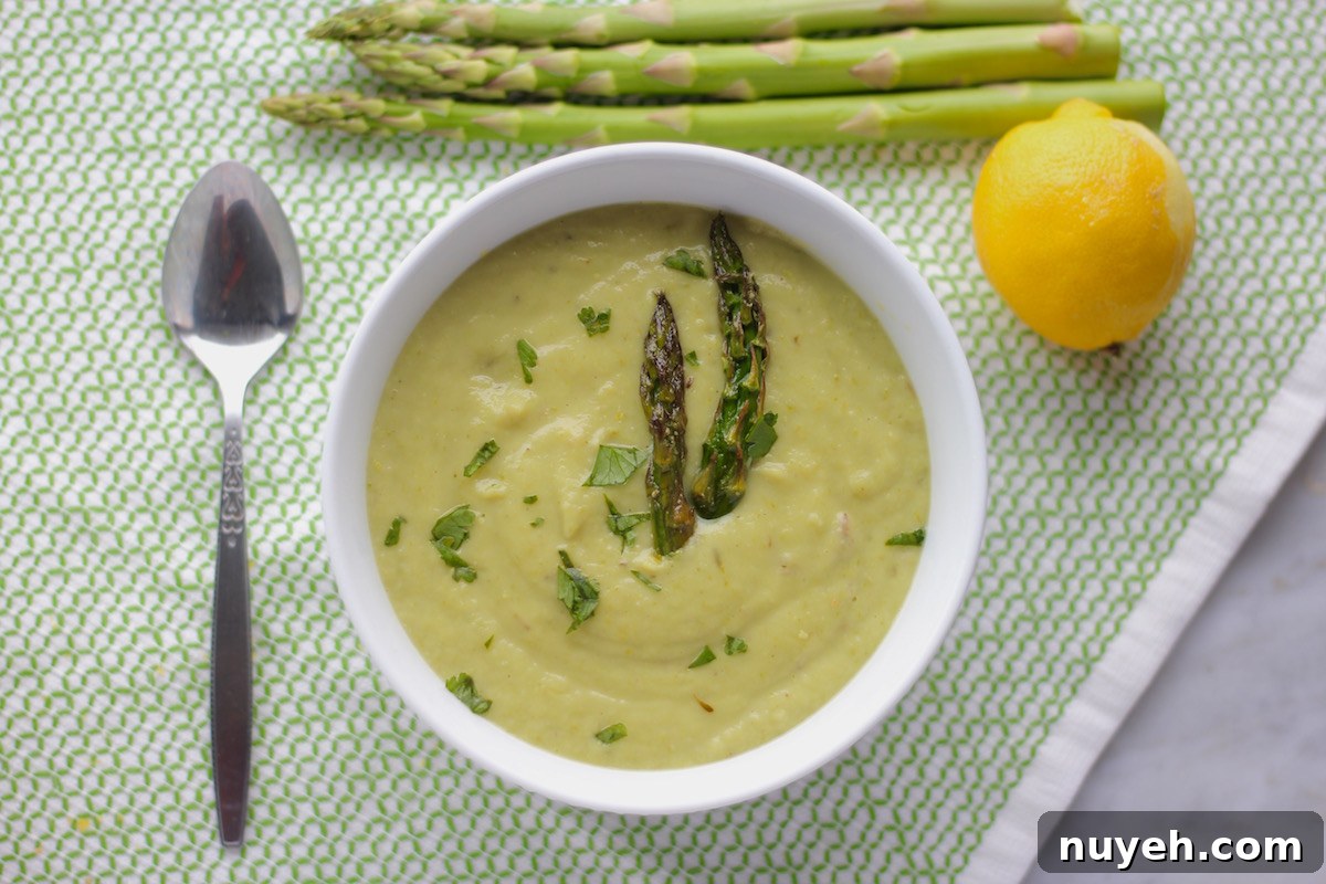 Instant Pot Roasted Asparagus Soup: AIP Paleo Recipe 2 Instant Pot Roasted Asparagus Soup (AIP, Paleo) - a simple, delicious Spring soup with flavors of asparagus, herbs, and lemon! So good!