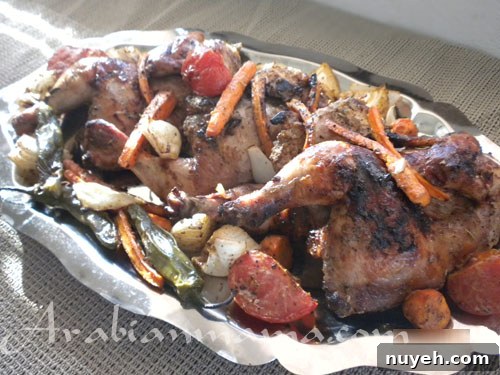 A plate of food with Sumac chicken