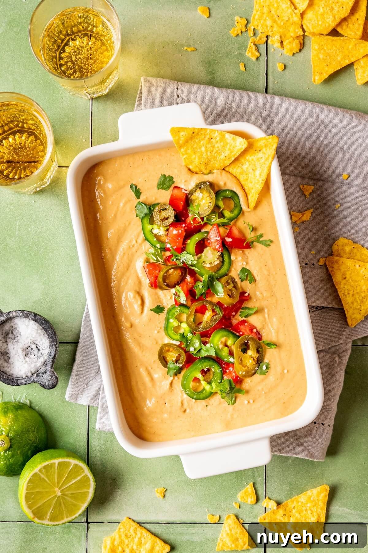 Creamy Vegan Cashew Queso - Olivia Adriance