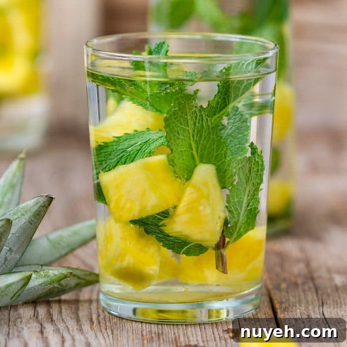 Homemade Pineapple Infused Water