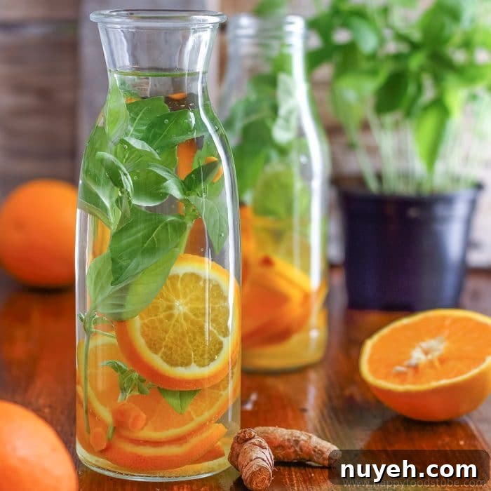 Orange Basil Infused Water Image