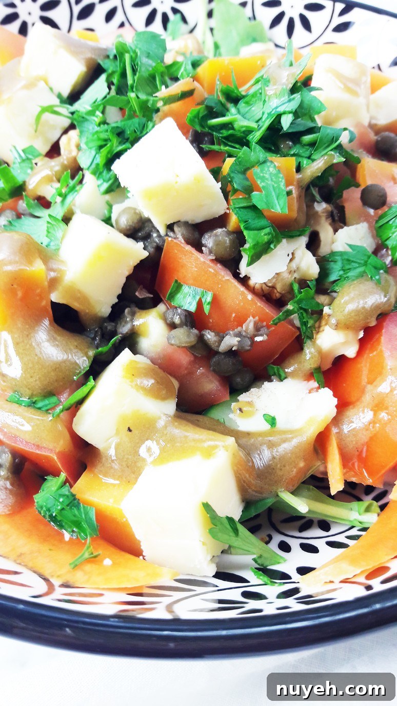 Mimolette & cheddar Summer salad. Quick, simple, healthy & delicious.