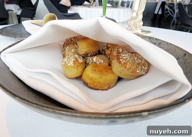Bread with emmer & spelt, at Geranium Restaurant, Copenhagen / FoodNouveau.com