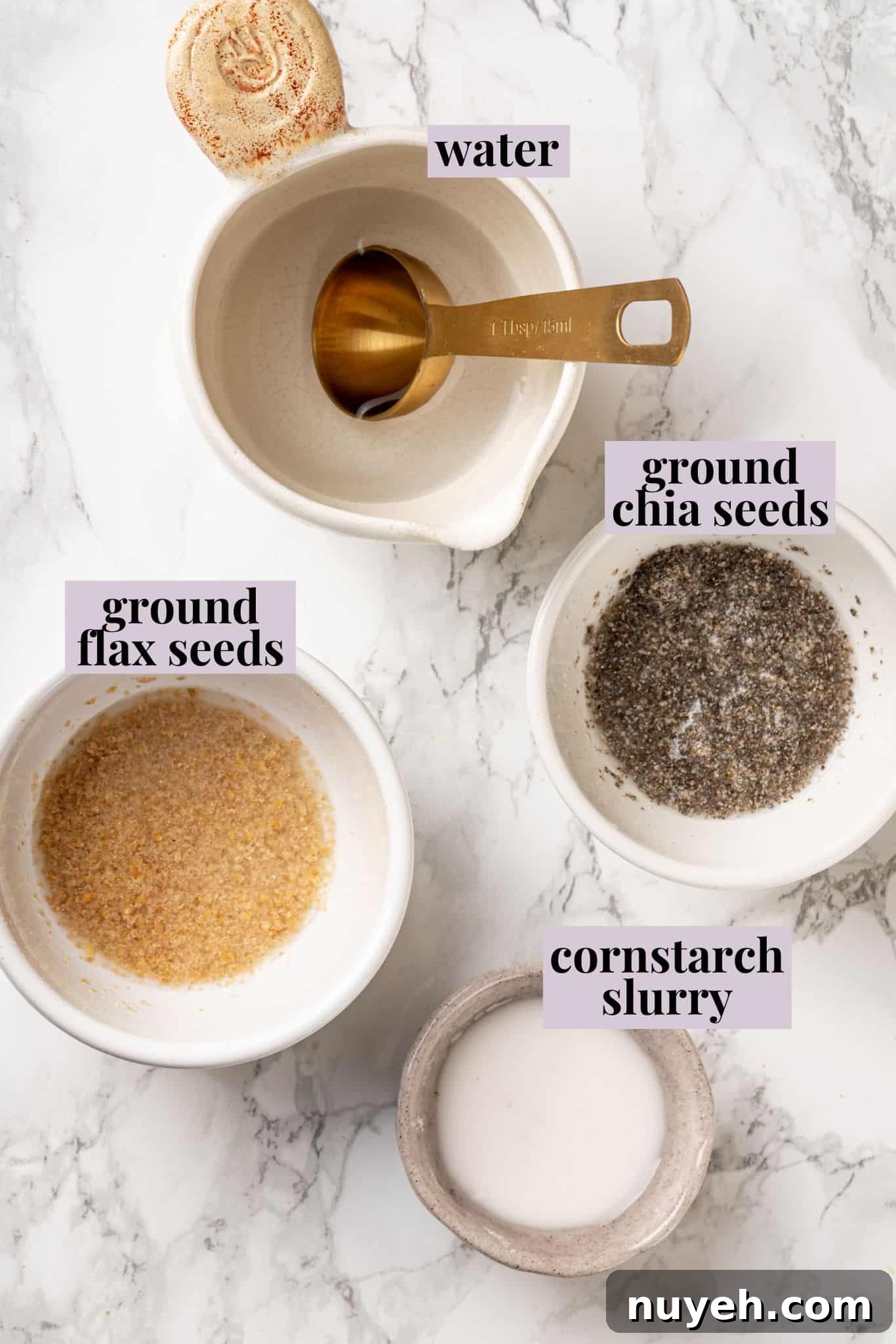 Here are the best vegan egg substitutes for baking and cooking! Learn why they work and when (and how) to use them. Vegan egg substitutes for gluten-free recipes