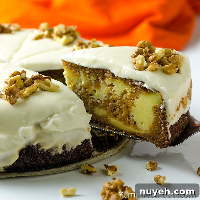 Pumpkin Cake Cheesecake