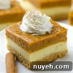 Pumpkin Cheesecake Bars - Featured Image