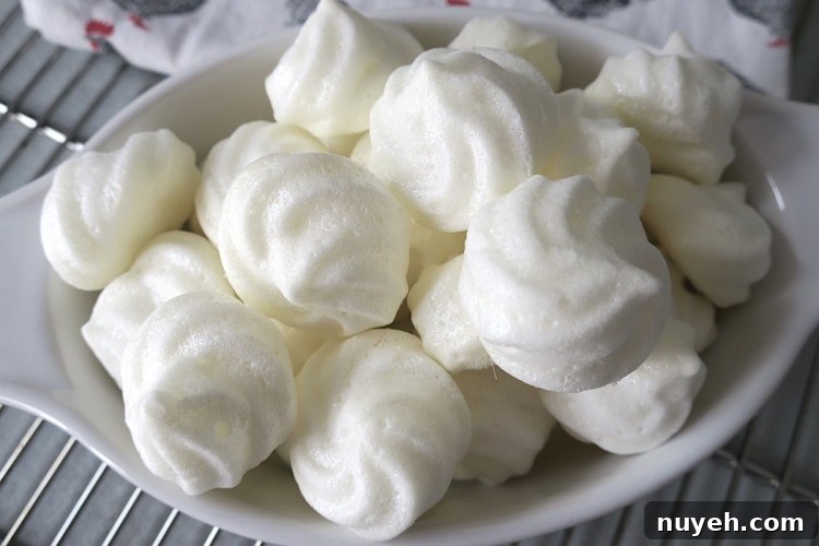 Perfectly White Sugar Free French Meringues