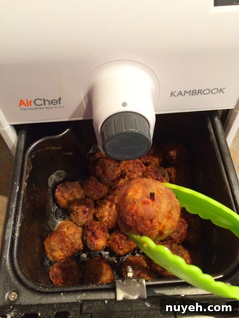 Meatballs in Air Chef