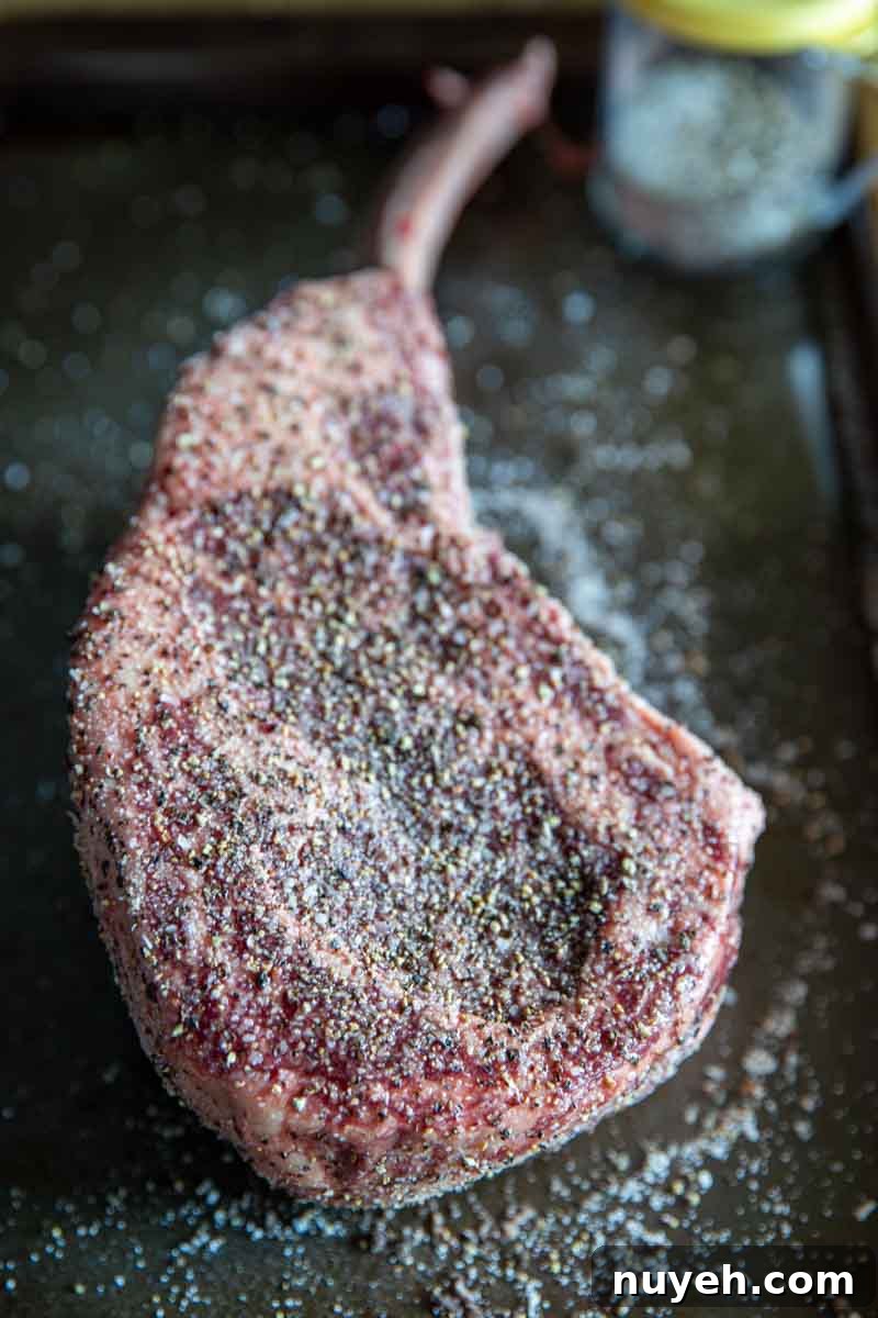 Reverse Sear Tomahawk Ribeye
