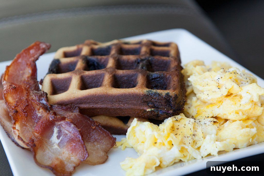 Blueberry Cashew Waffles