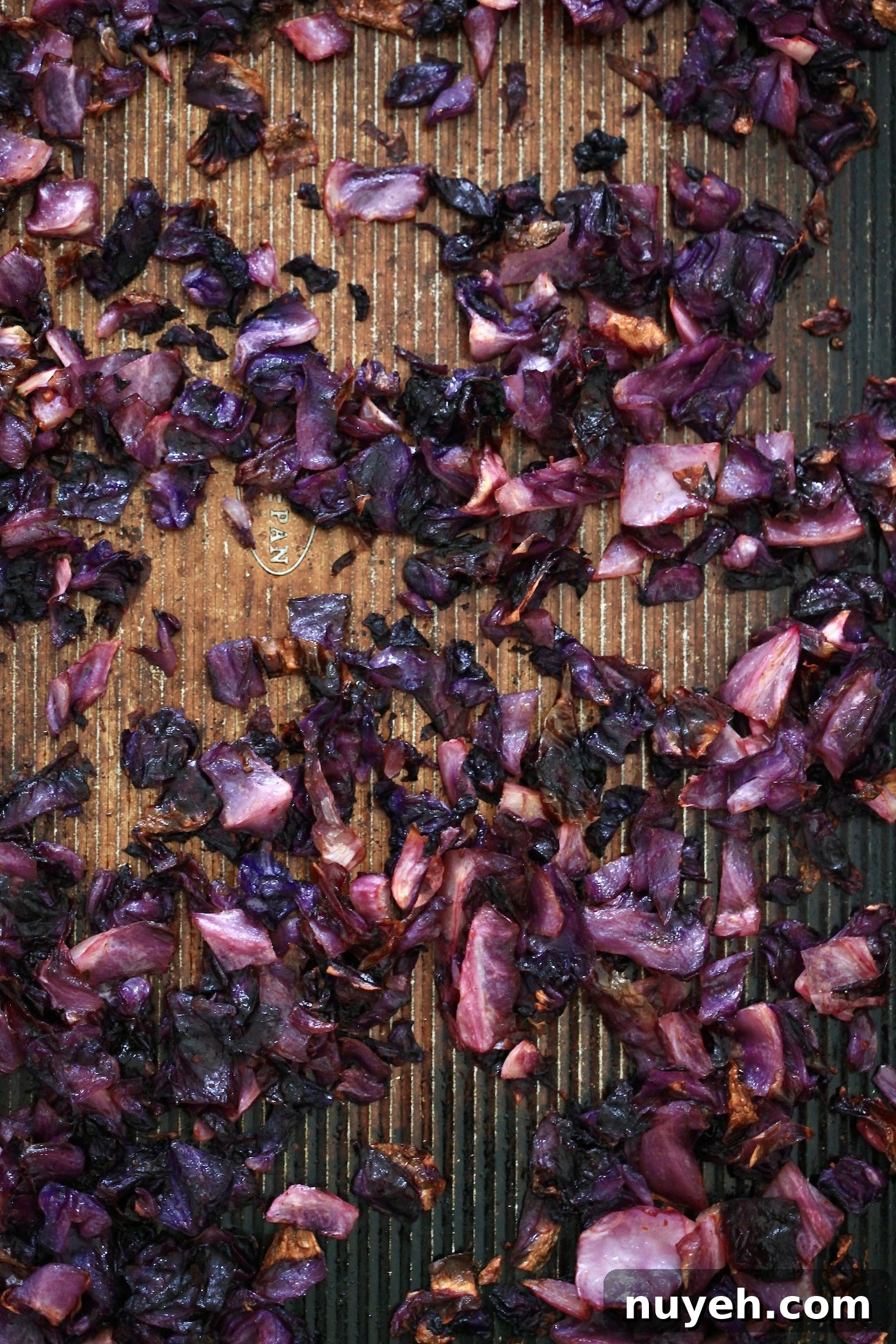 roasted cabbage on sheet pan