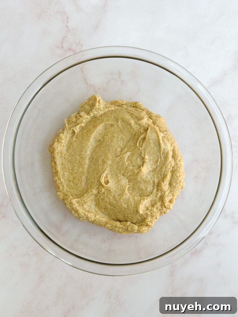 butter and sugars creamed together.