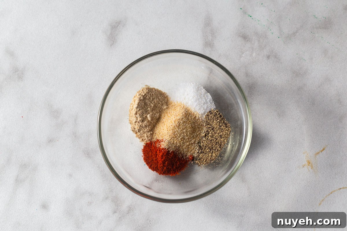 spice mix for air fryer bbq chicken thighs.