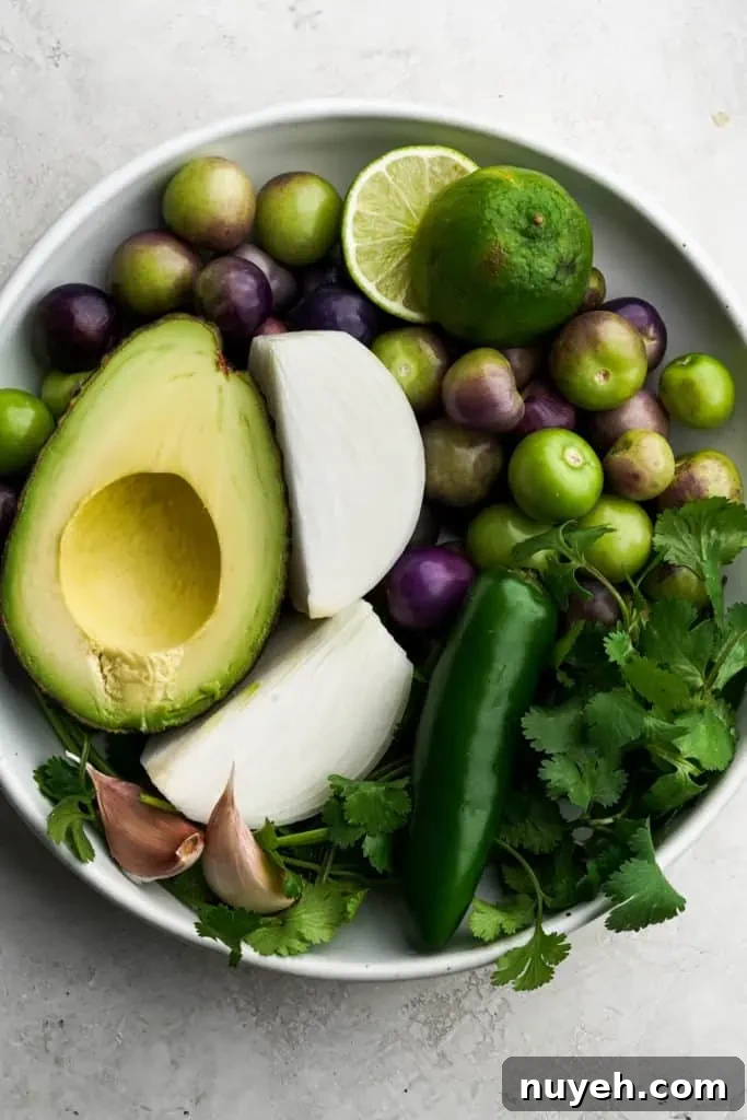 tomatillo-avocado-salsa-ingredients