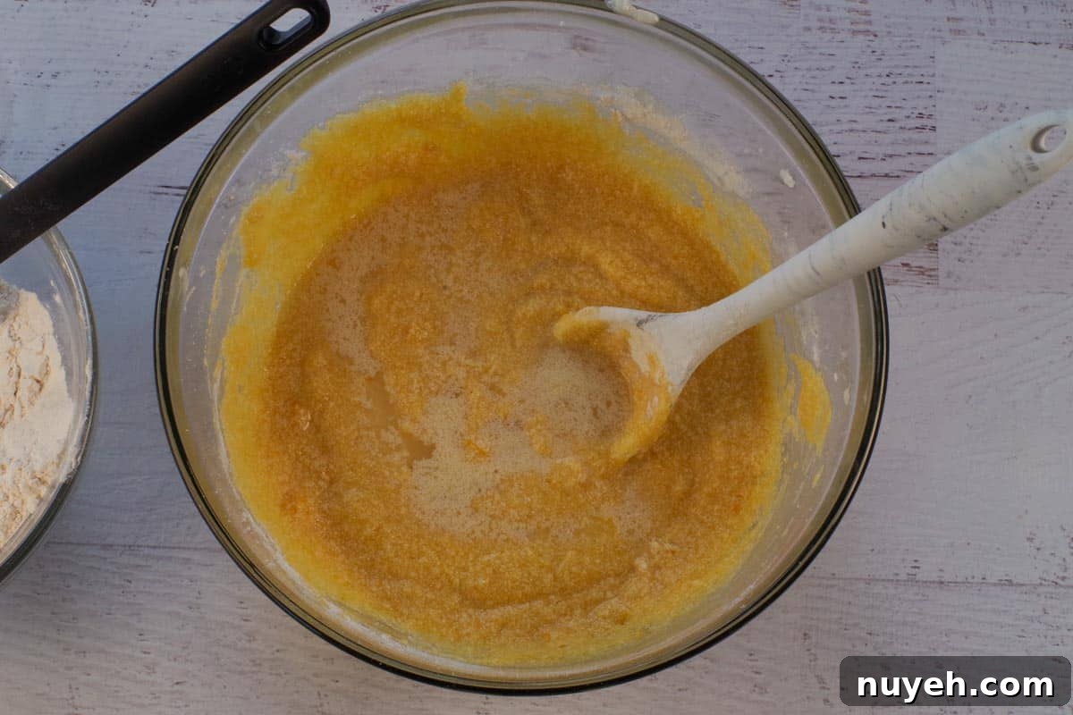 Water added to pumpkin mixture