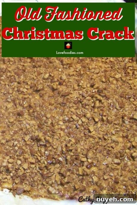 Christmas Crack - Saltine Cracker Candy on a baking sheet